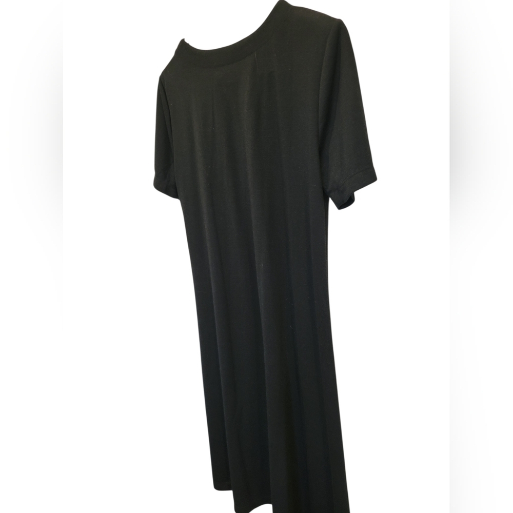 Susan Garver Basic Sheath Shift Dress Made In USA med Dark Navy - Picture 3 of 6